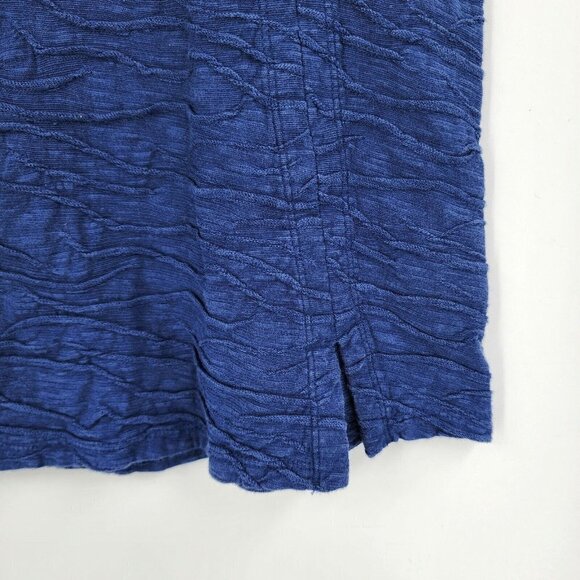Horny Toad Women's Samba Wave Short Skirt Textured Organic Cotton Blue Size M - Picture 3 of 9
